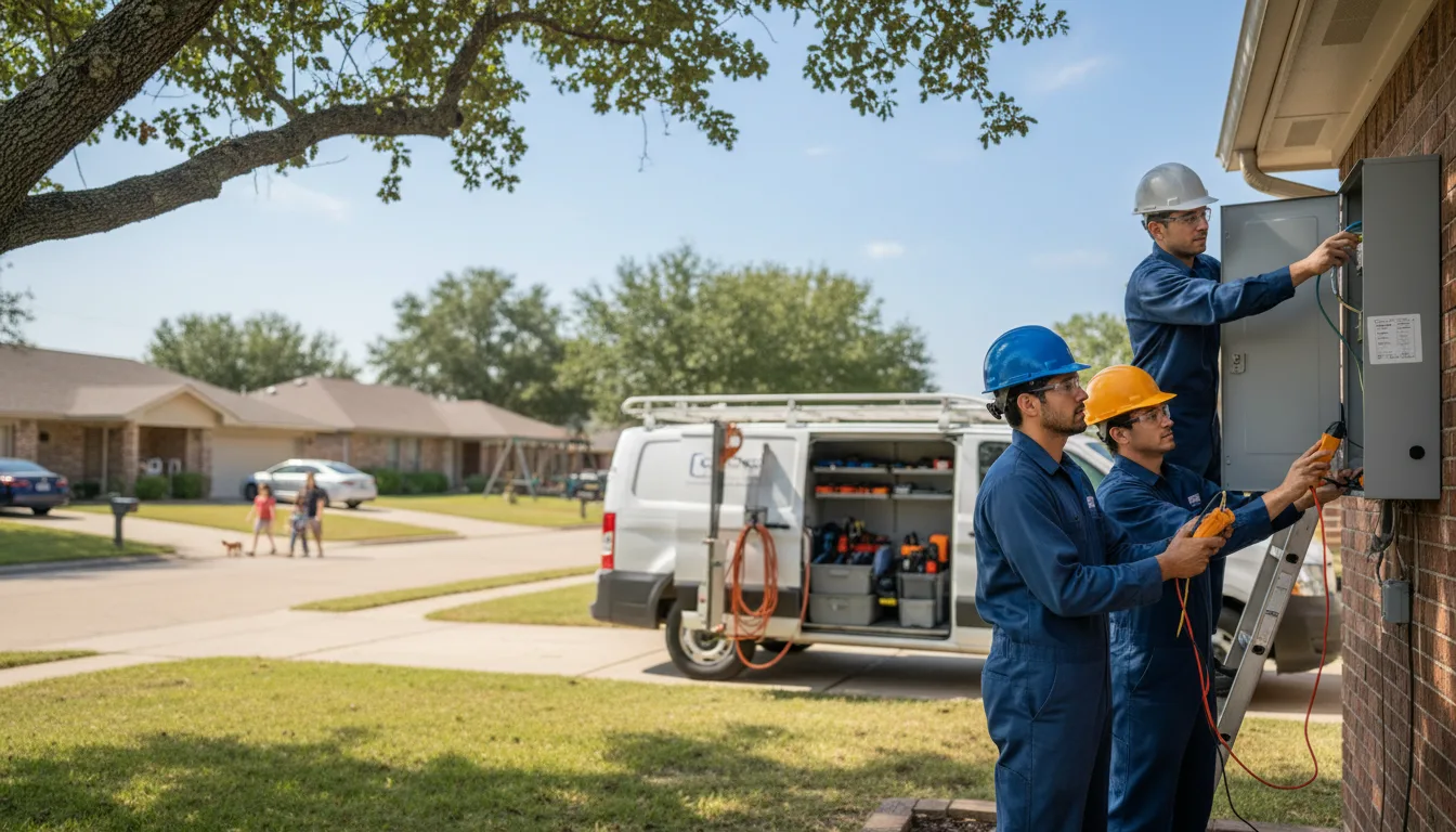 Certified electrician providing emergency electrical services in Struthers, OH